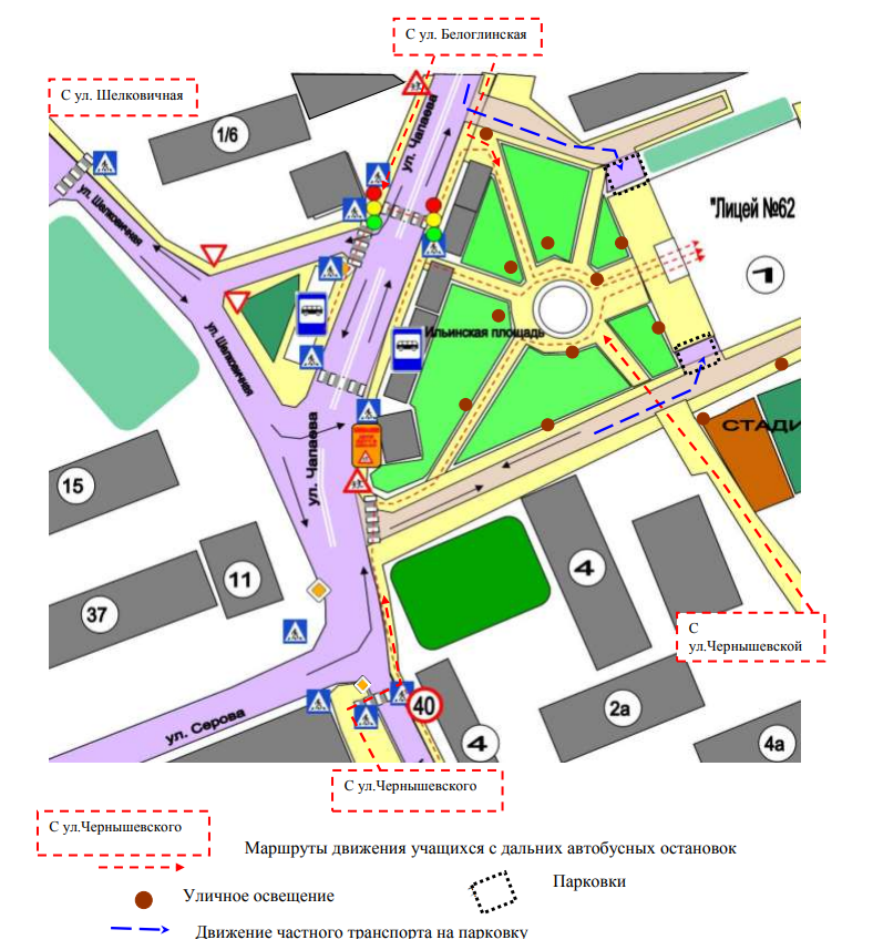 Направления движения ростов. Баннеры ЦОДД по БДД.